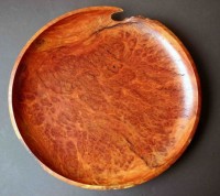 Coolabah Burl Platter - 
	A 45cm diameter platter from a slab of Coolabah Burl. Once again I ha