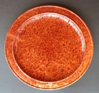 Jarrah Burl Platter - 
	A very large, 60cm, platter in Jarrah burl. This is the shape I most 
