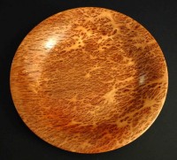 Coolabah Burl Bowl - 
	A shallow Coolabah Burl Bowl. Note how with no beads or a rim this bo
