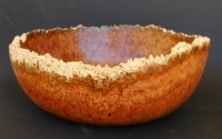 Coolabah Burl Natural-edged Bowl - 
	This large, &gt;45cm, bowl has been turned from a big chunk of Coolab