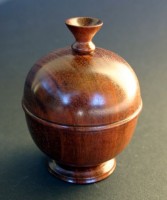 Jarrah Ring Box - 
	A small highly polished ring box in Jarrah. Sanded down to 2000 grit 