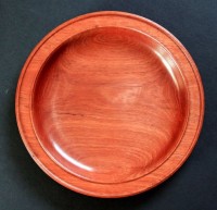 Jarrah Shallow Bowl - 
	A very nice Jarrah bowl made as a wedding gift.
